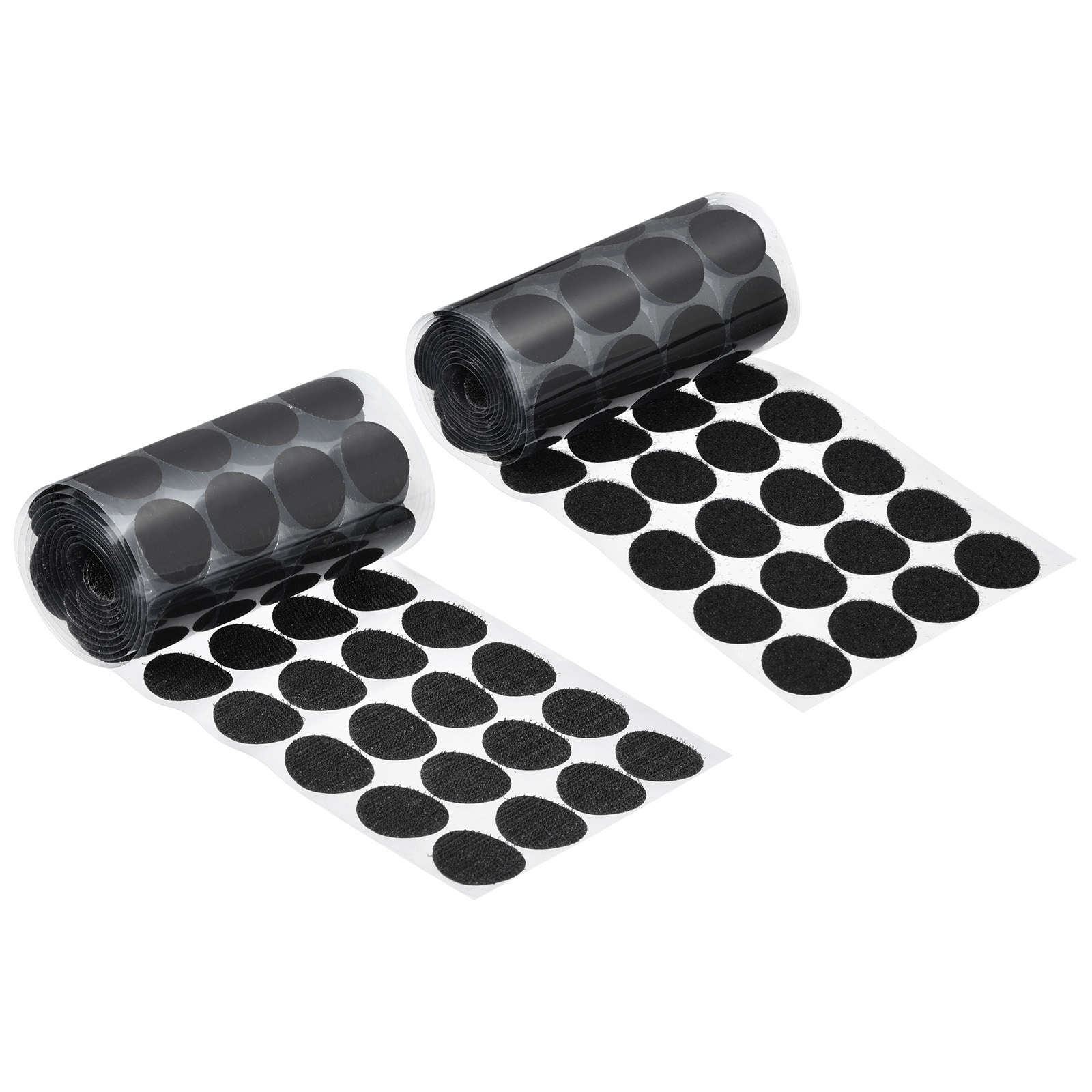 Self Adhesive Dots, 80 Pairs 0.98 - Blending Fabric Hook & Loop Tapes,  Round Dots for Classroom (Black)